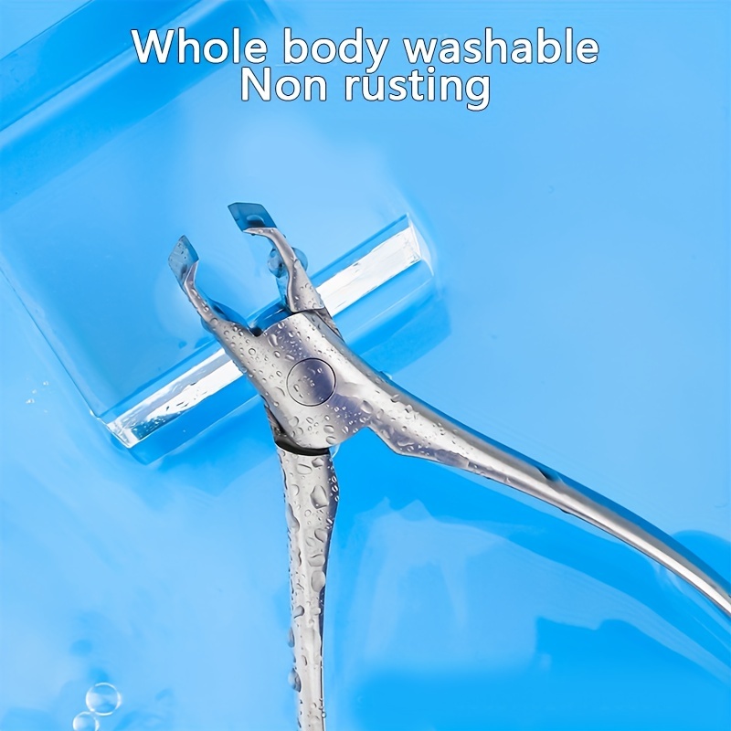 Portable Stainless Steel Nail Clippers for Thick Nails, Manicure Tool