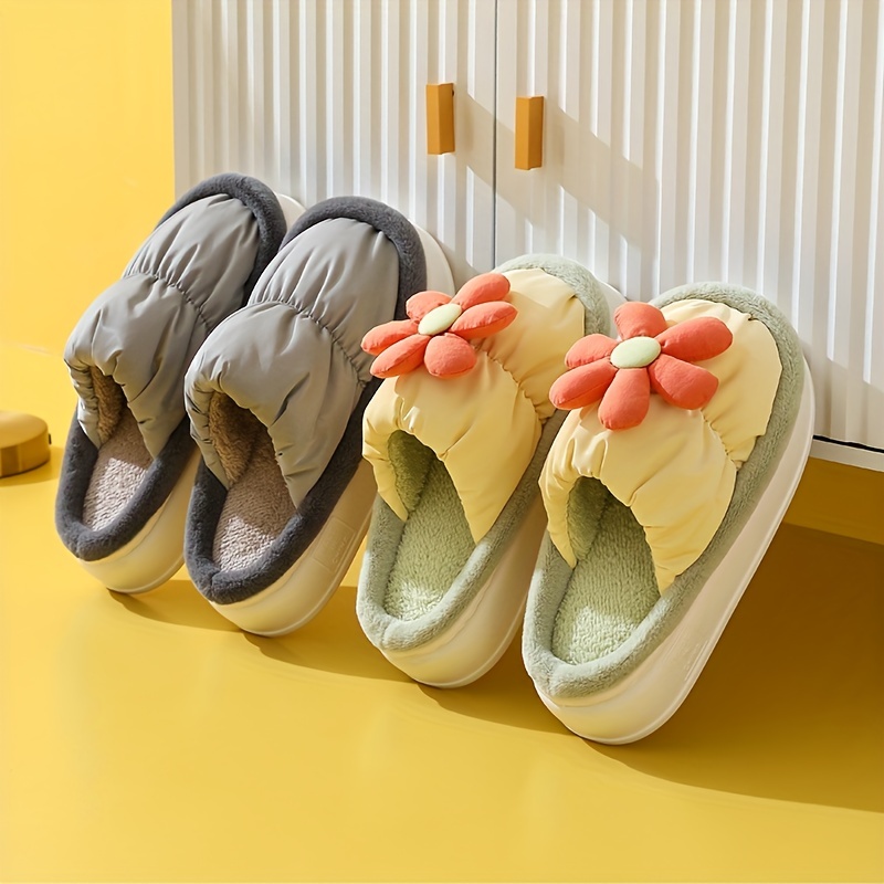 Women's Waterproof Indoor Outdoor Slippers Detachable Plush - Temu