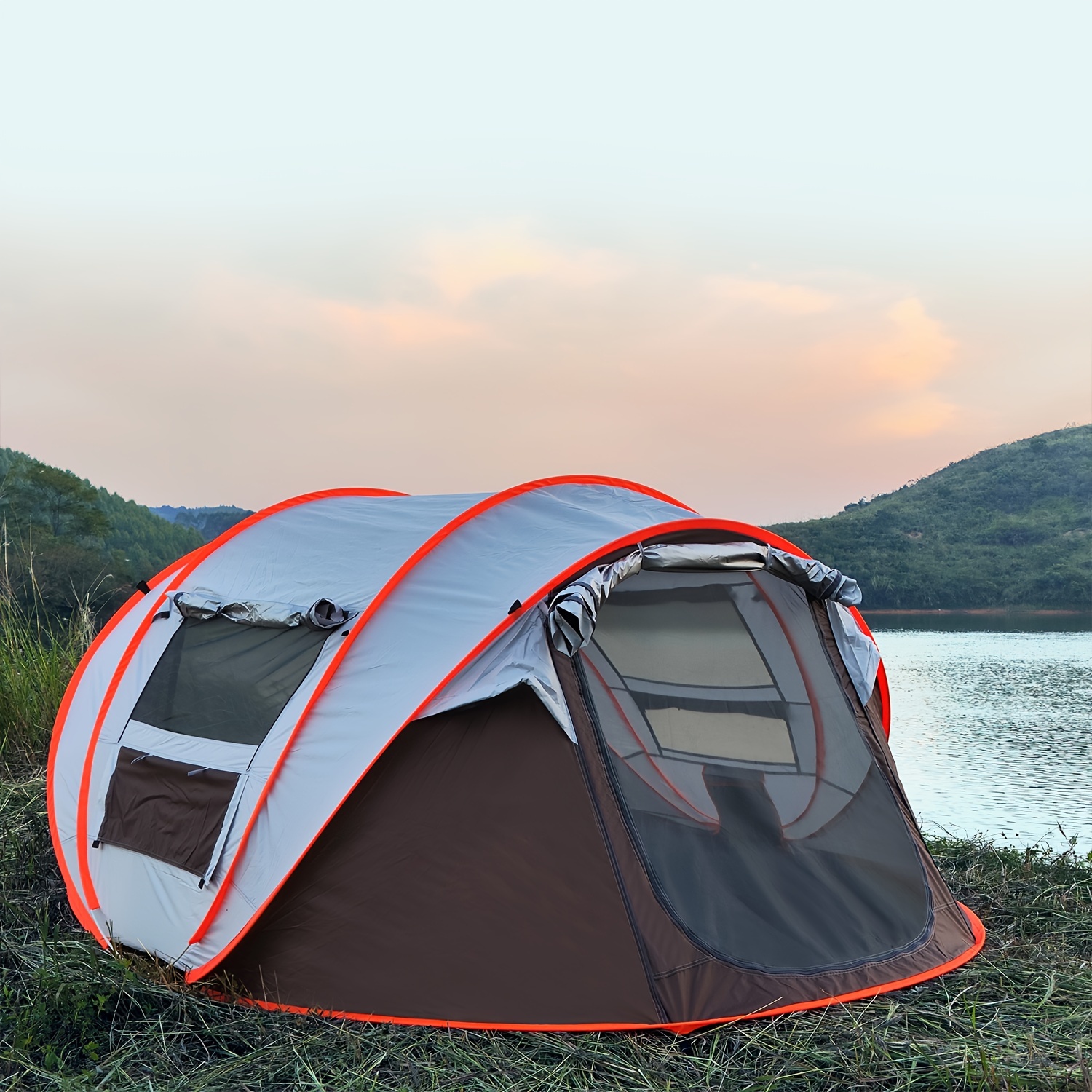 Tenda Rapida Per Attività Allaperto Per Famiglie E Protezione Solare,  Tessuto Impermeabile, Ampio Spazio, Forte Protezione Solare Per Campeggio,  Escursioni E Pesca Allaperto, Acquista Le Ultime Tendenze