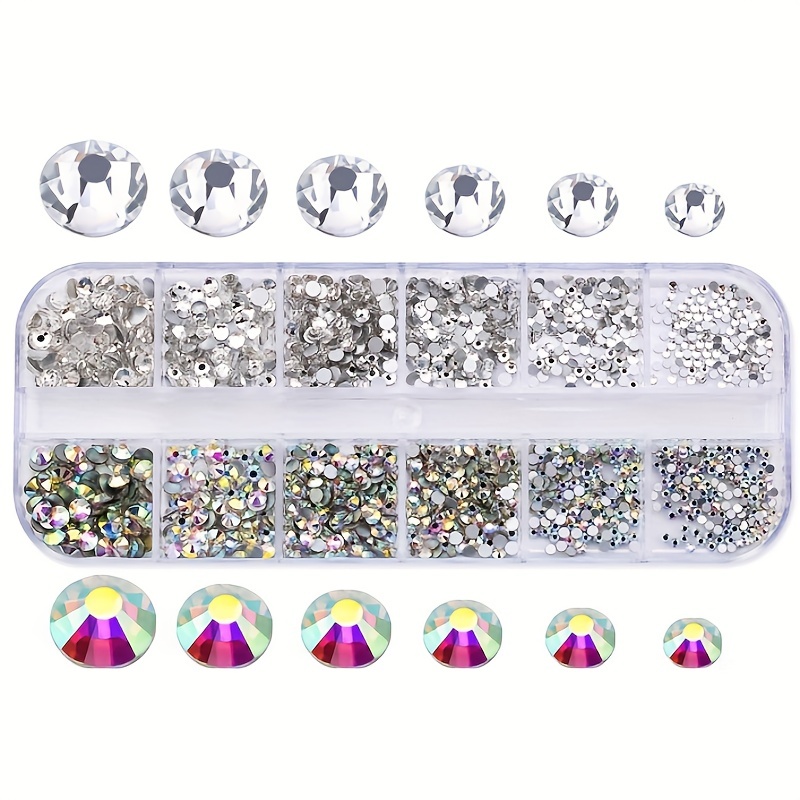 Diamantes Imitación Decoración Uñas Cristales Vidrio Gemas - Temu
