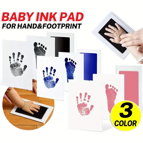 Non-toxic Baby Footprints Handprint, Kits De Tampons D'encre Sans