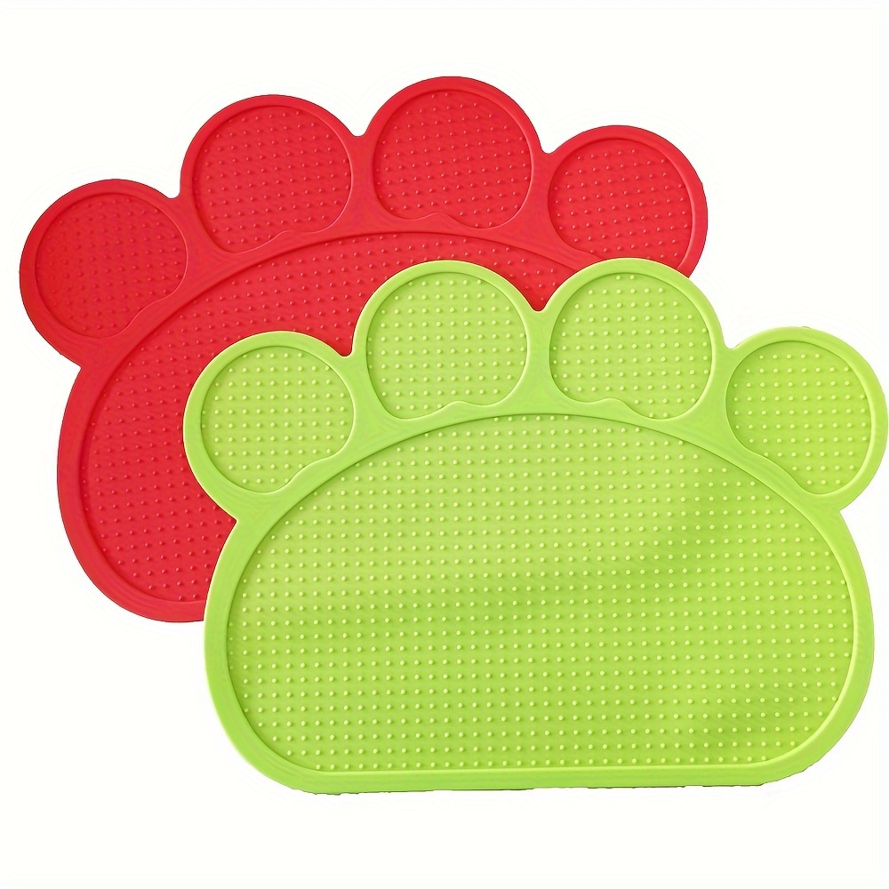 Paw Shaped Cat Feeding Mat, Non-slip Waterproof Cat Bowl Mat, Durable  Anti-scratch Pet Placemat For Indoor Cats - Temu