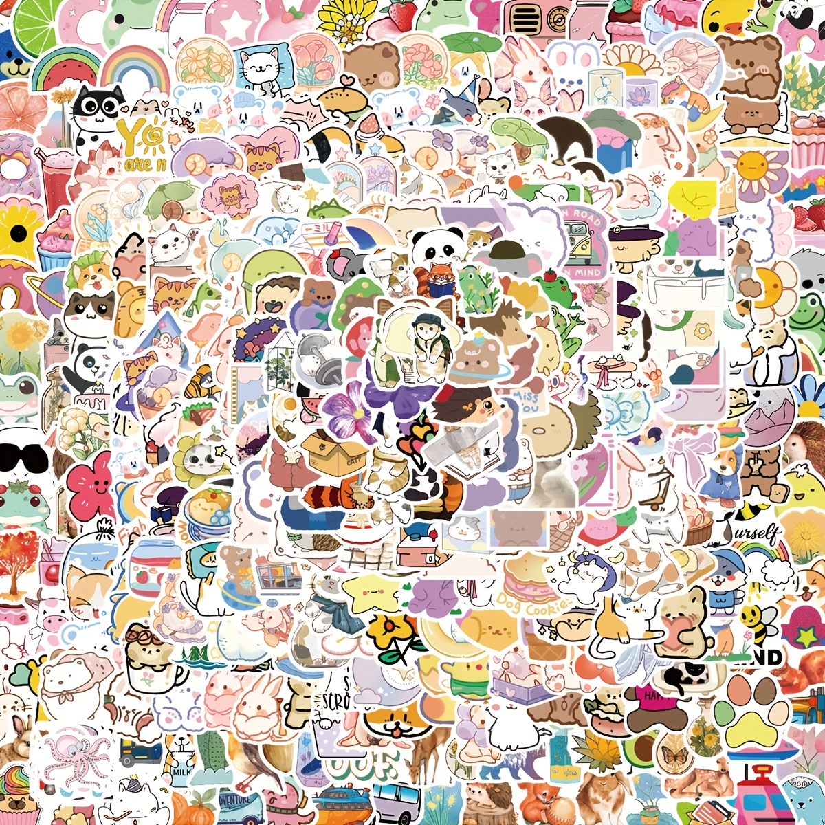 600pcs Cartoon Water Bottle Stickers, VSCO Stickers For Kids, Waterproof  Vinyl Stickers Bulk For Laptop Scrapbook Skateboard, Cute Colorful Mixed  Stic