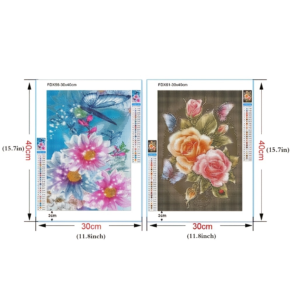 Pink Red Flowers DIY 5D Diamond Painting Kits Rose Flowe Full Drill  Handwork Embroidery Diamond Mosaic Painting Home Decor Gift - AliExpress