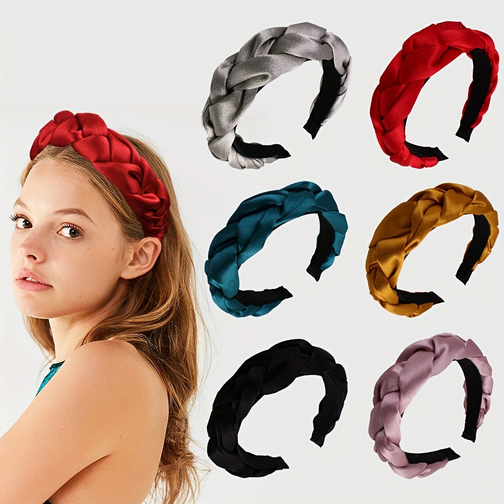 Elegant Braided Headband Multicolor Headband Girls Hair - Temu Canada