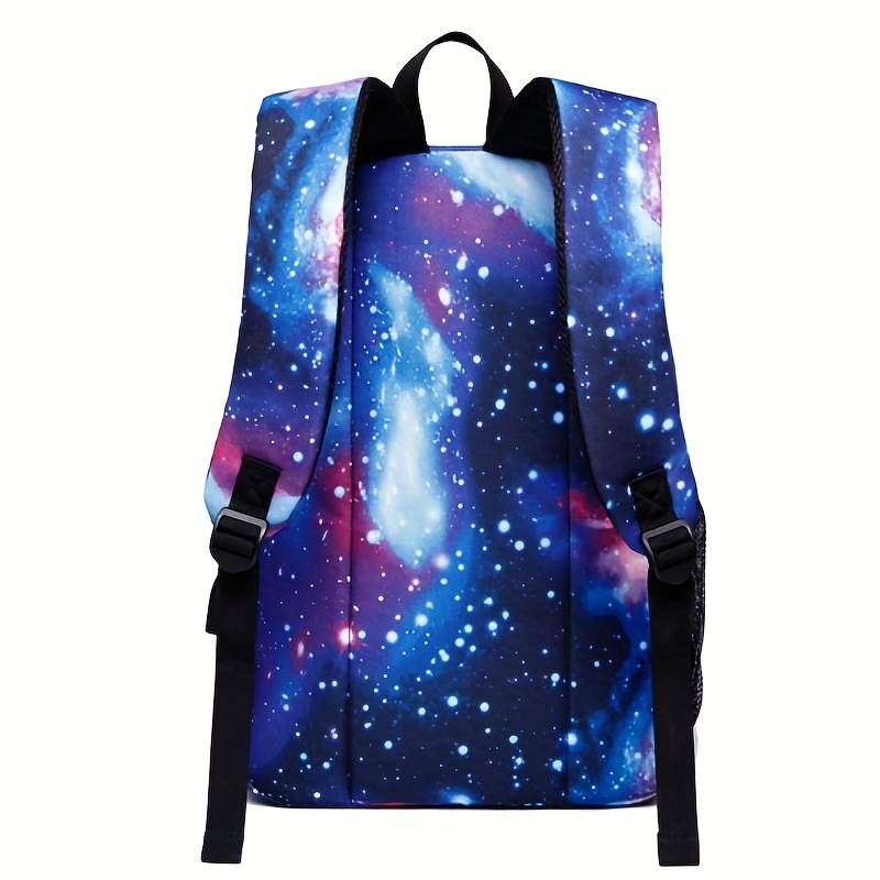 Starry Sky Cat Print Large Capacity Backpack Dacron Durable