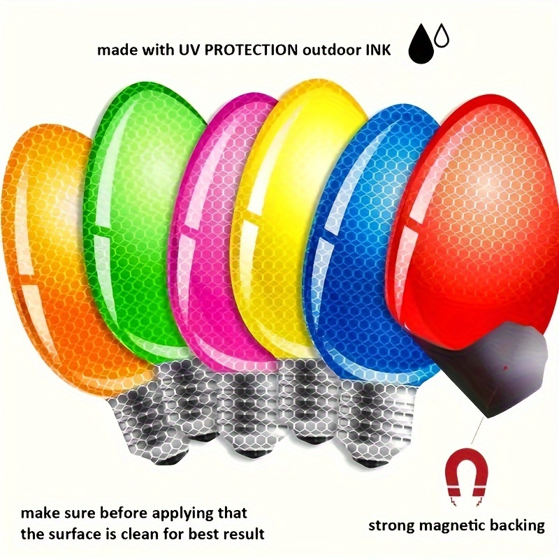 Christmas Light Bulb Shaped Reflective Magnetic Stickers - Temu