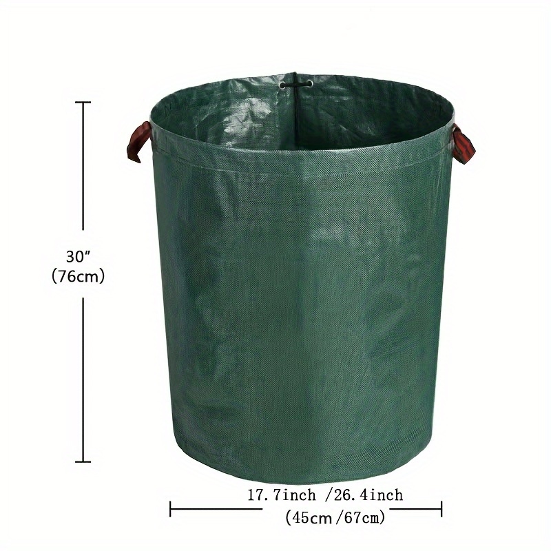 72 Gallon (272 Liters) Leaf Bags, Reusable Yard Waste Bags, Heavy Duty  Upright Lawn Bags With 4 Handles For Garden Leaves And Waste Collection,  Lightweight Portable Yard Trash Bag - Temu