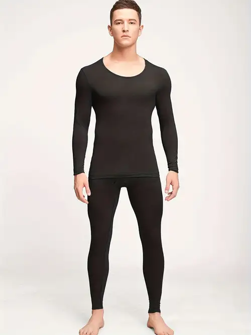 Men's Thermal Underwear Set, Skiing Winter Warm Base Layers, Tight