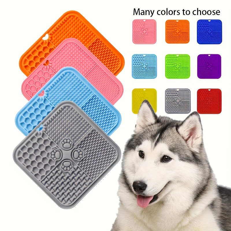 Silicone Pet Slow Feeder Mat Lick Pad With Suction Cup Pet - Temu