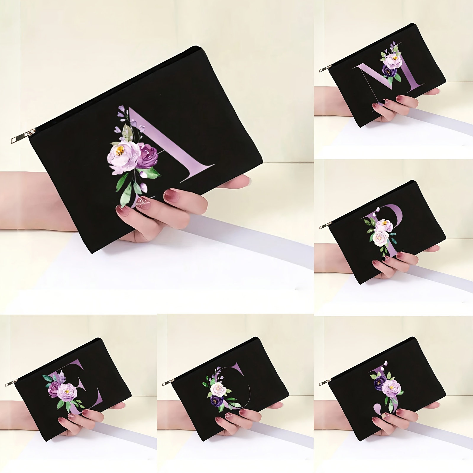 Ethnic Style Embroidery Clutch Bag Flower Fabric Cosmetic - Temu