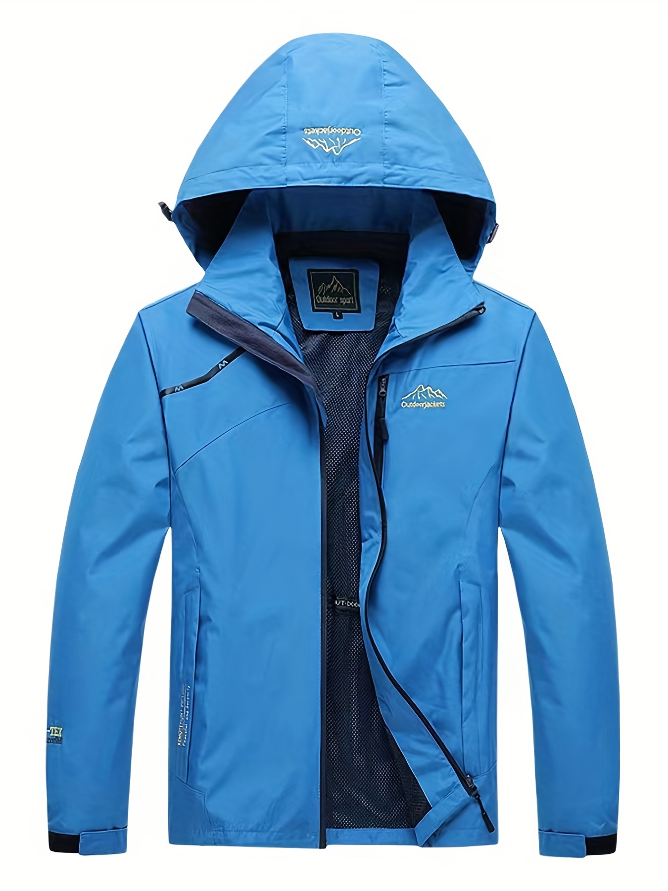 Men's Waterproof Rain Jacket Lightweight Raincoat - Temu United