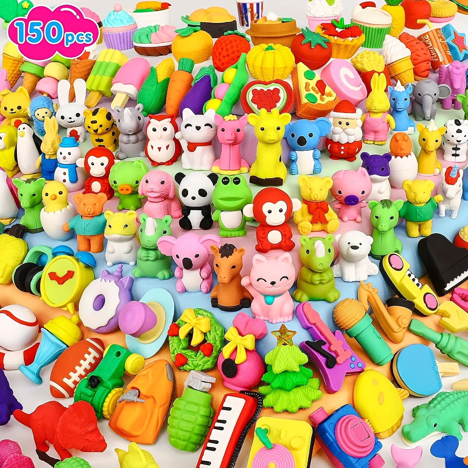 120Pcs Animal Erasers for Kids, Cute Desk Pets for Classroom, Cool 3D  Puzzle Mini Erasers Bulk, Fun Back to School Gifts Supplies, Classroom  Rewards Prizes, Treasure Box Toys for Kids Students 