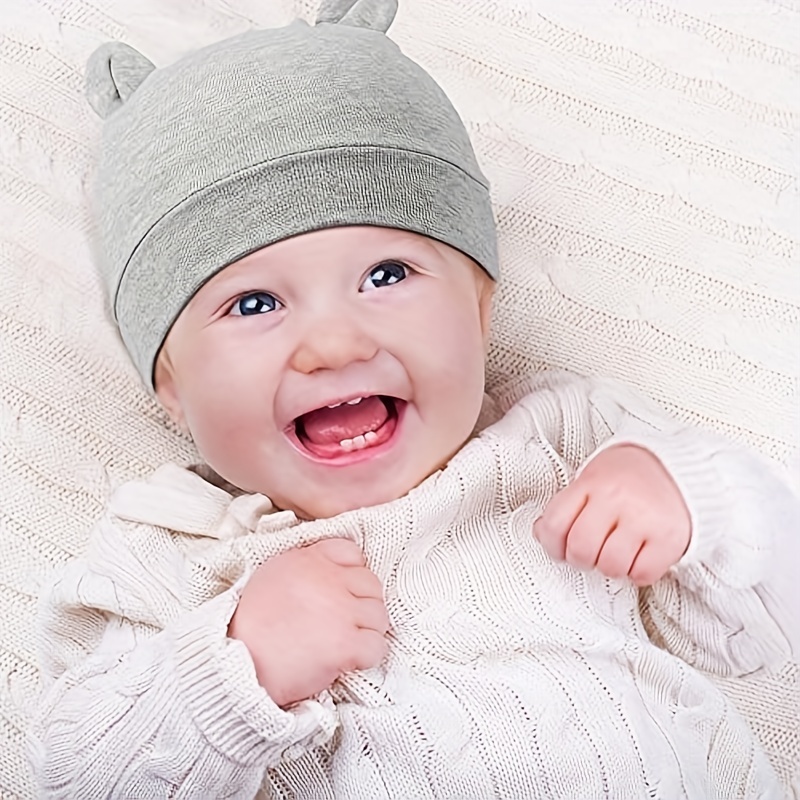 6 Piezas Gorro Bebé Recién Nacido Gorros Orejas Oso Gorros - Temu