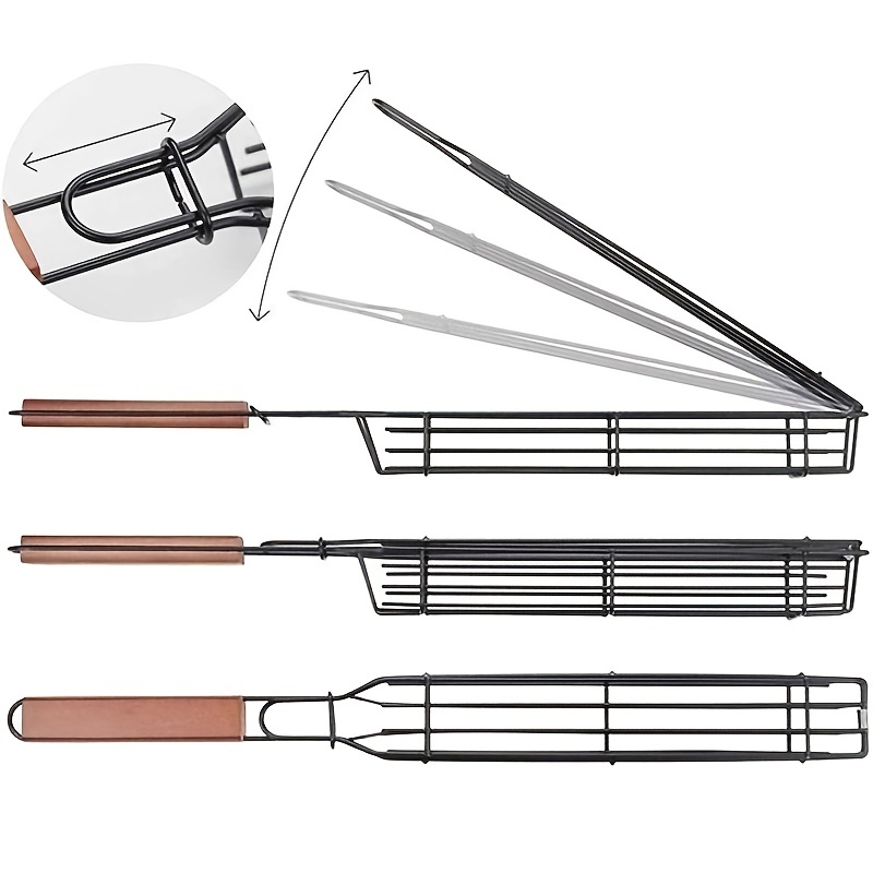 Stainless Steel BBQ Skewers Set 6 With Wood Handle And Case -  Portugal