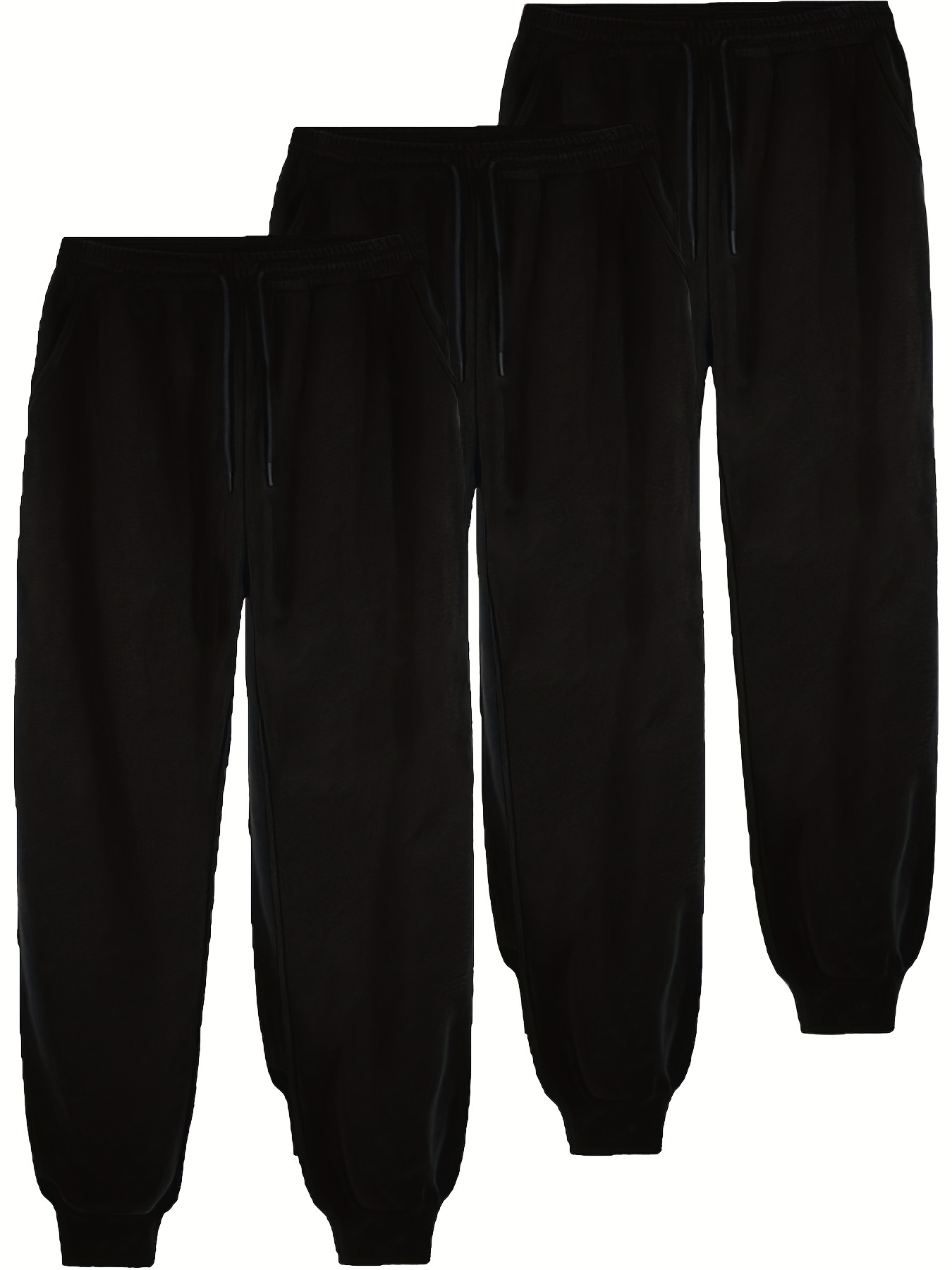 Men Black Sweatpants - Temu Canada