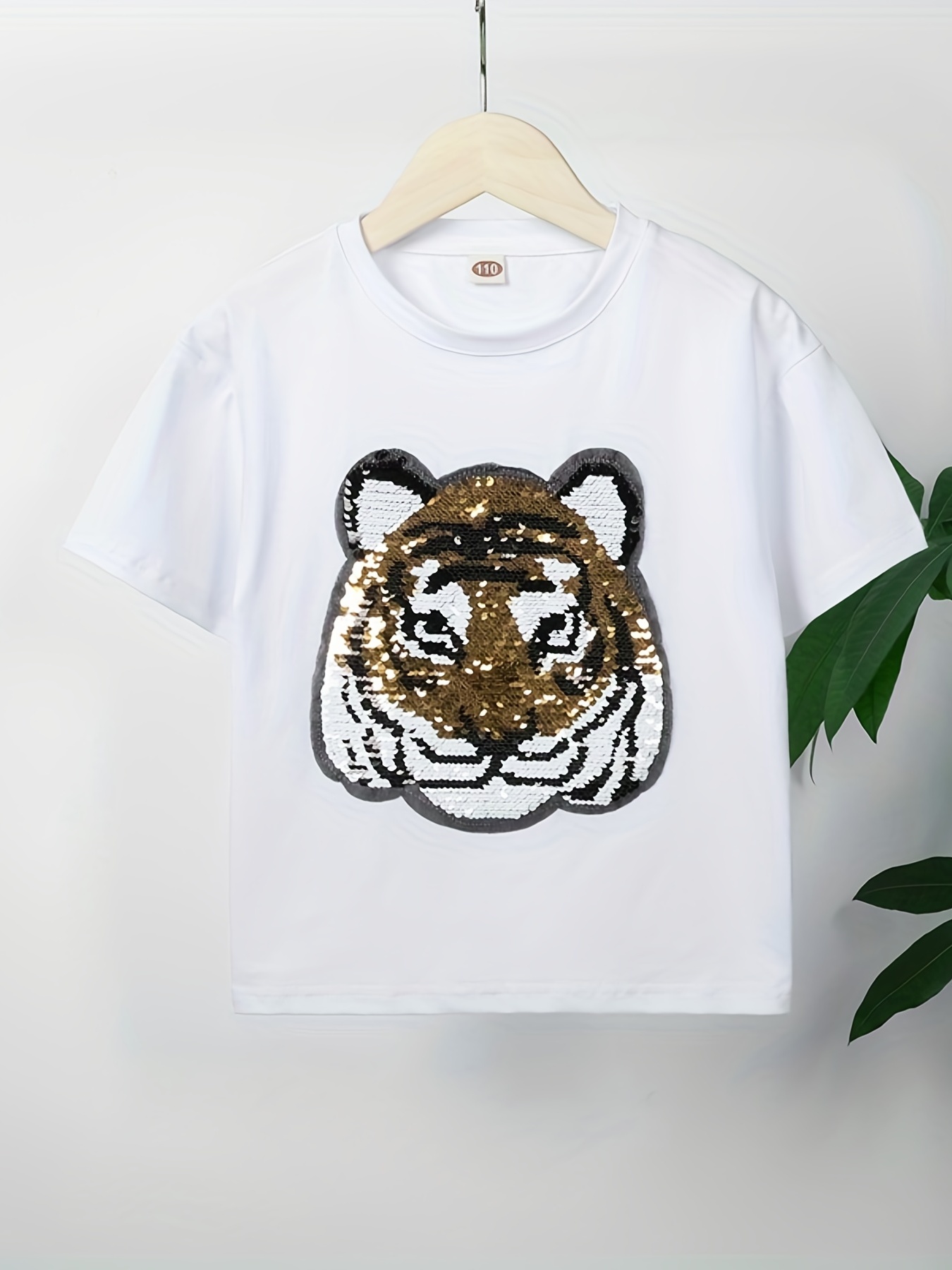 Temu 3D Tiger Print, Men's Graphic Design Crew Neck Novel T-Shirt, Casual Comfy Tees Tshirts for Summer, Men's Clothing Tops for Daily Vacation Resorts