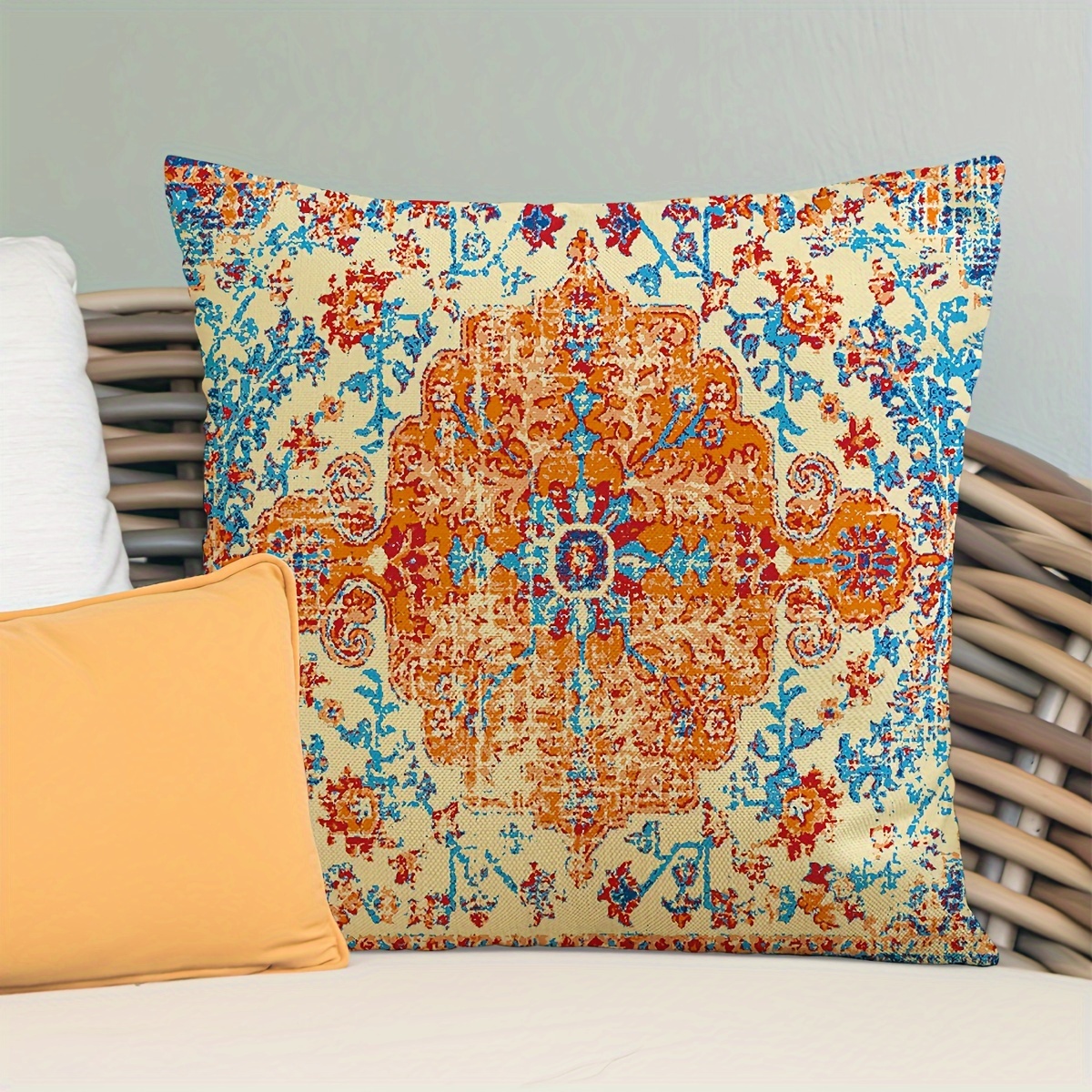 Vintage Boho Decor Throw Pillow Covers Bohemian Ethnic Style - Temu