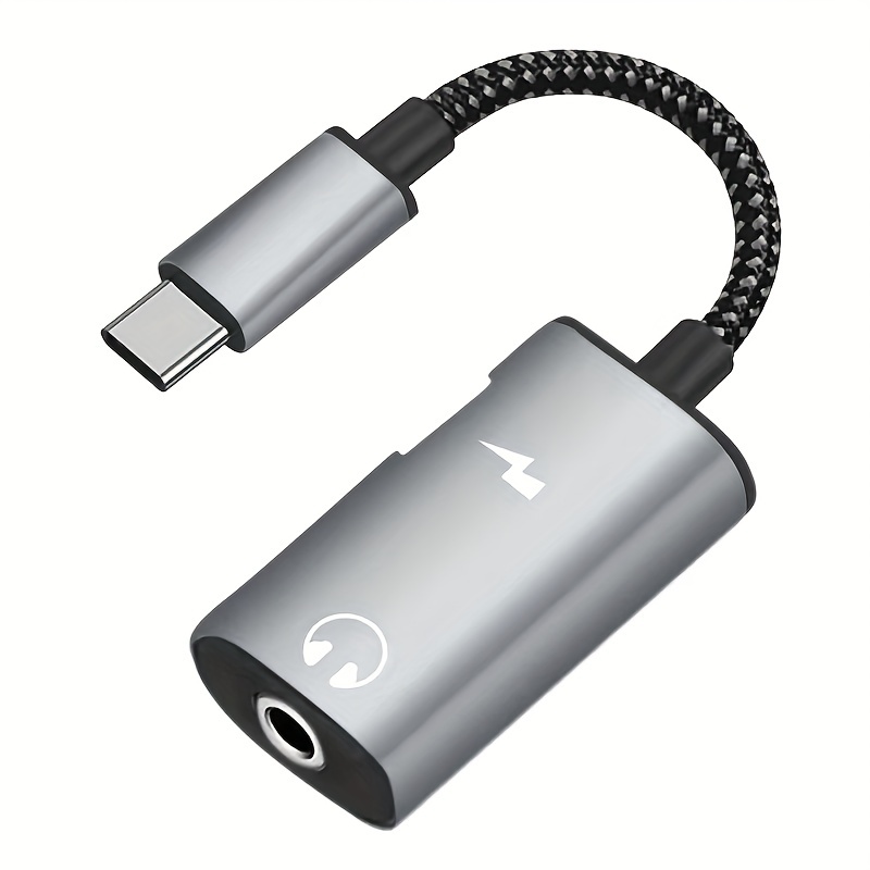 Audio Adapters 2 En1 USB C Tipo C A Cable De Audio AUX De - Temu