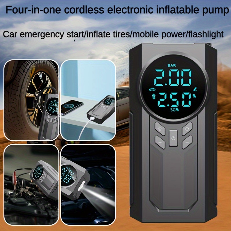 Portable Cordless Car Battery Emergency Starter Tire - Temu