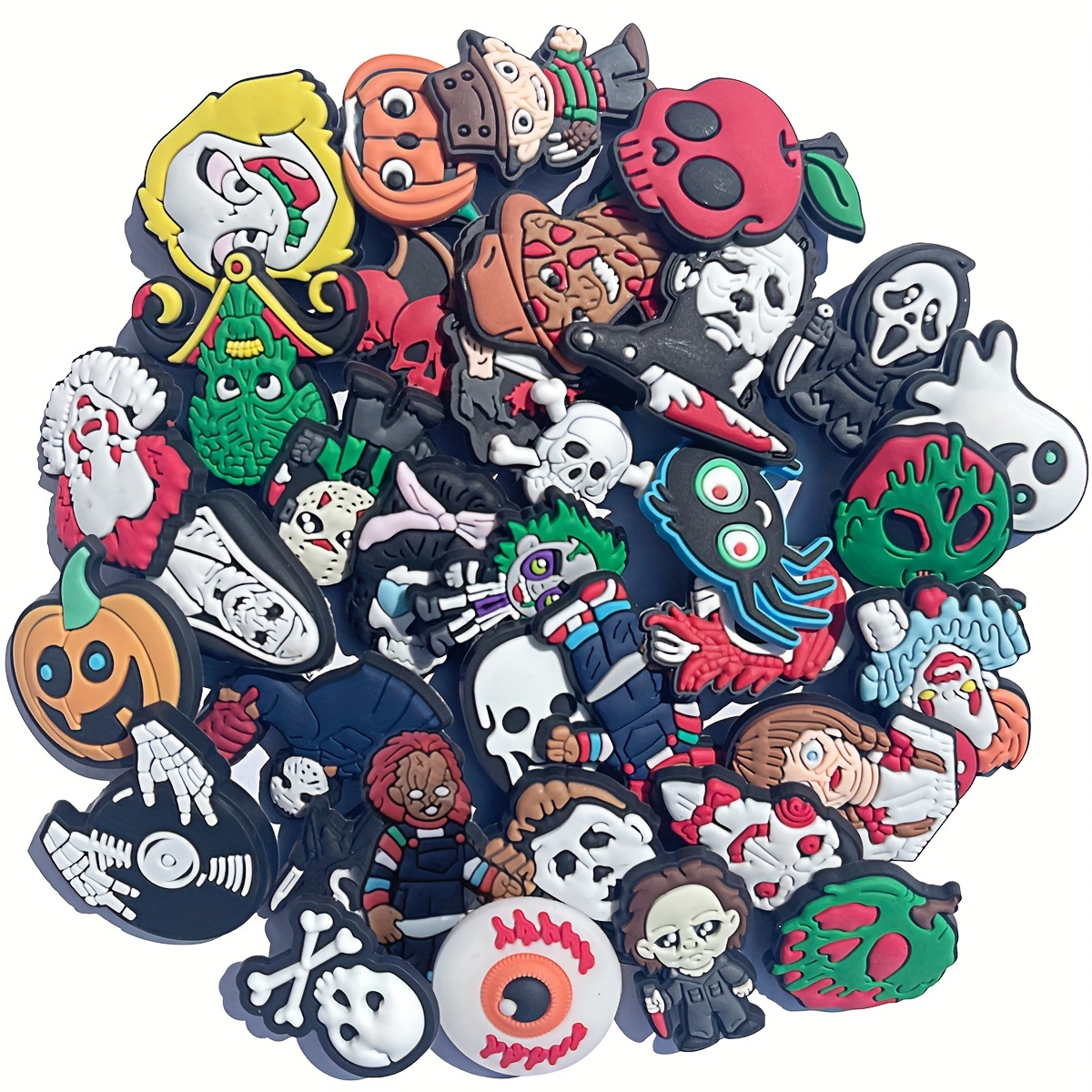  COYWX Horror Shoe Charm Goth croc charms Black Skull Halloween  Charm for Men Women Teen 14PCS : Clothing, Shoes & Jewelry