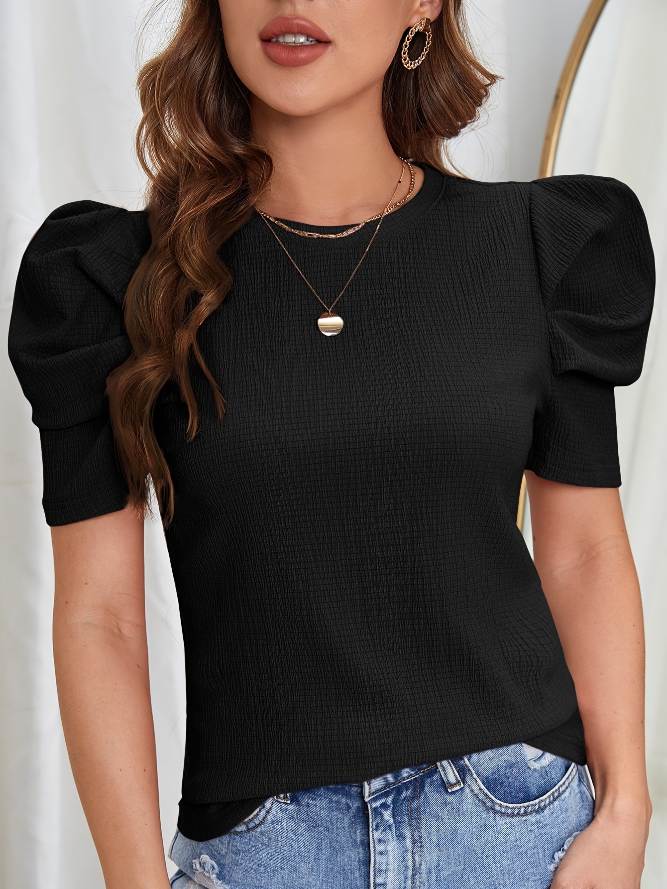 Blusas sin mangas casuales de verano para mujer, blusas asimétricas con  cuello redondo sólido, blusas casuales para todos los días, ropa de mujer