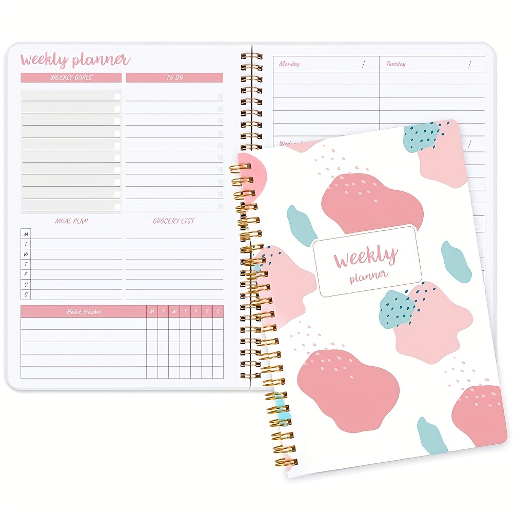 Weekly Planner Notepad Tear Off – 52 Undated Weekly Sheets Daily To Do List  , Habit Tracker, Academic Planner Notebook, Daily Work Planner- Full Year