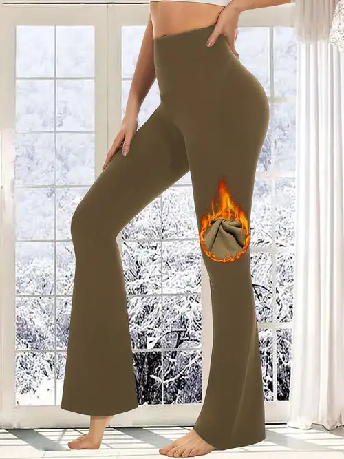 Women's Flare Leggings Pockets Flare Pants Bootcut Yoga - Temu