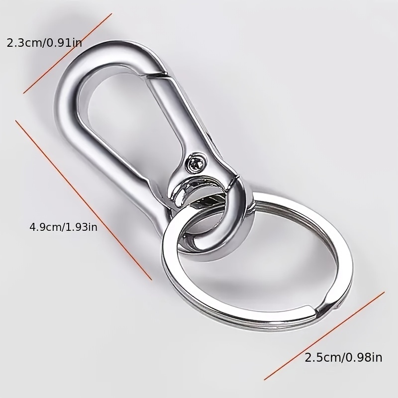 Car Double-headed Creative Metal Waist Keychain Key Chain Buckle Key Ring  For Men And Women Gift