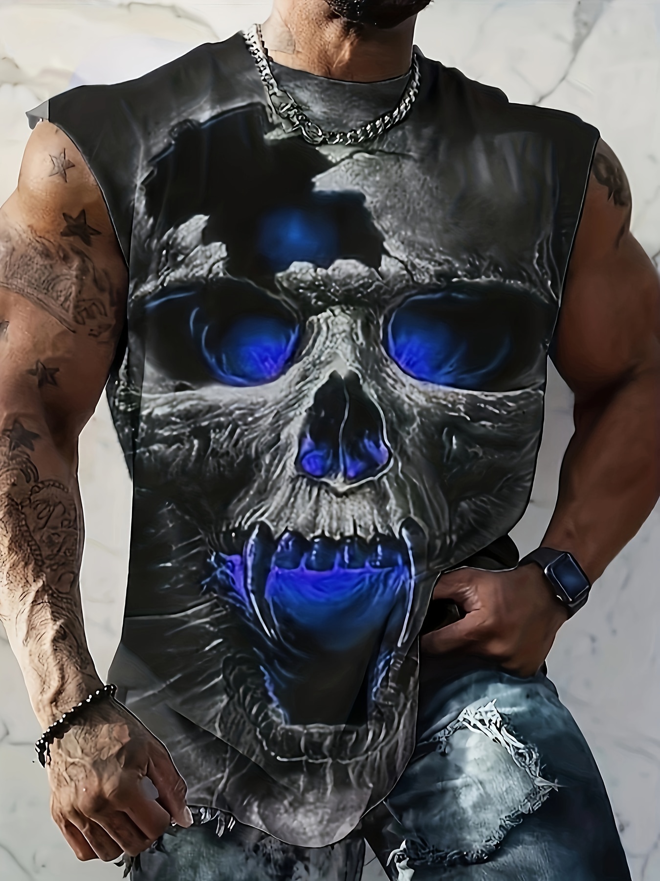 Plus size skull tank tops on sale