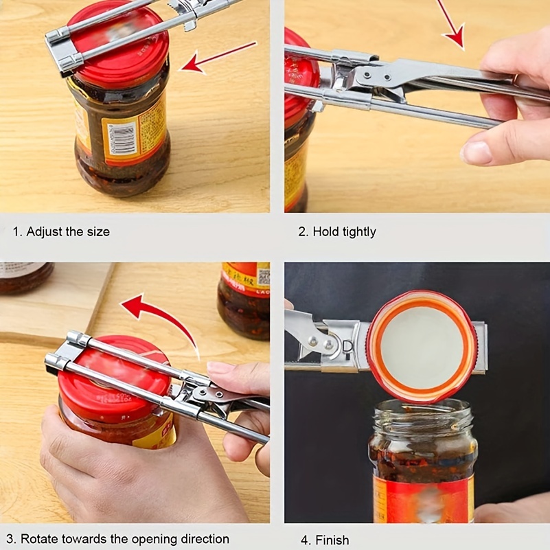 Multifunctional Stainless Steel Manual Can Opener For Outdoor Camping And  Picnic For Easy Opening Of Cans, Bottles And Jars - Temu