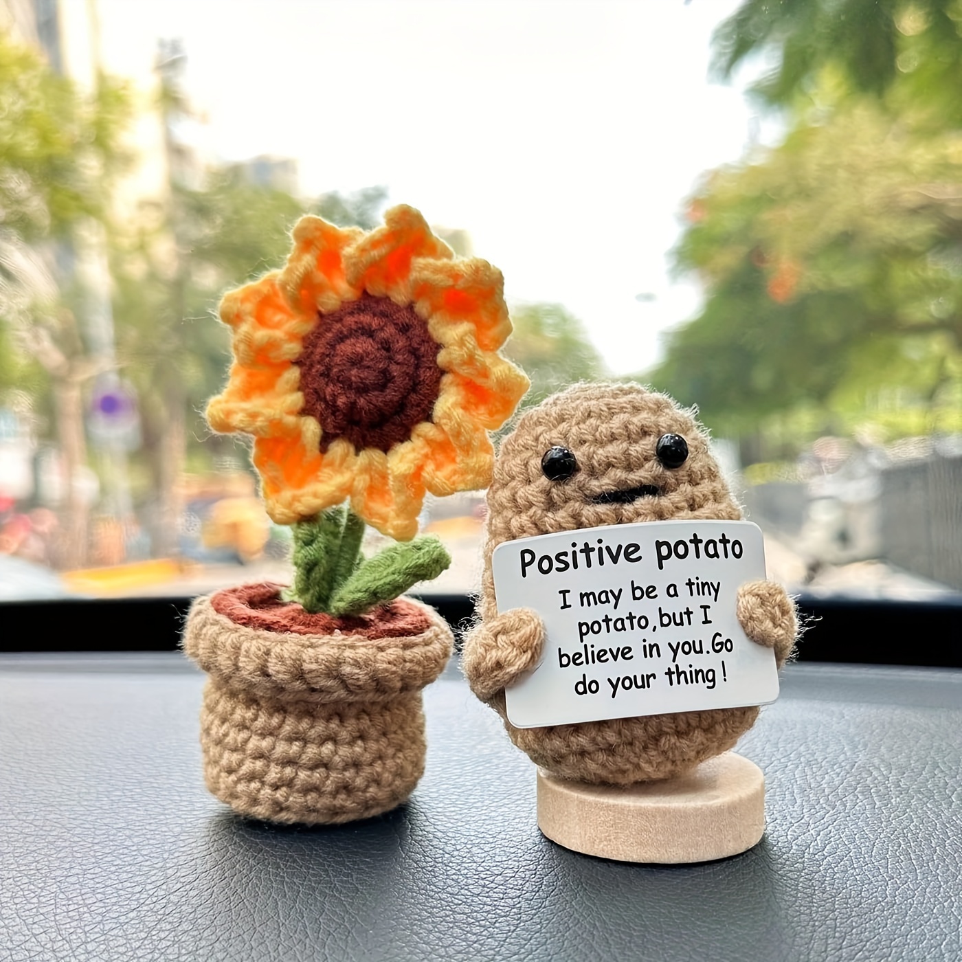 DICHA Positive Potato Bulk-Spreading Joy and Good Vibes - Cute and Funny  Emotional Support Gift for Friends Party Decoration Encouragement-No Glue  and