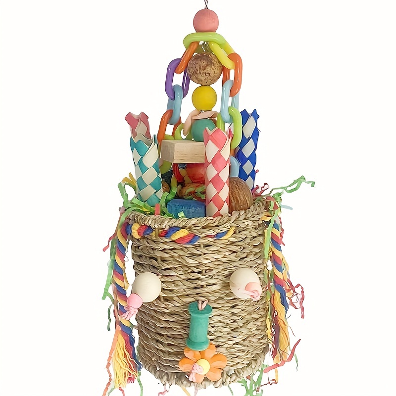 Random Bird Foraging Toys Seagrass Basket