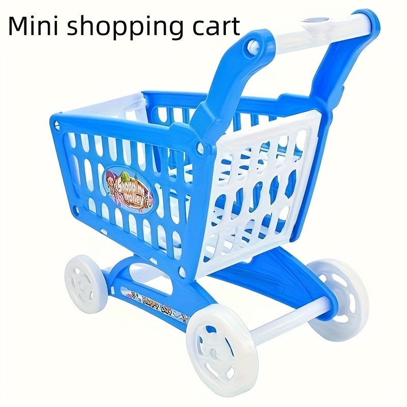 Supermarket Mini Shopping Cart Assembly Toy Simulation Home - Temu