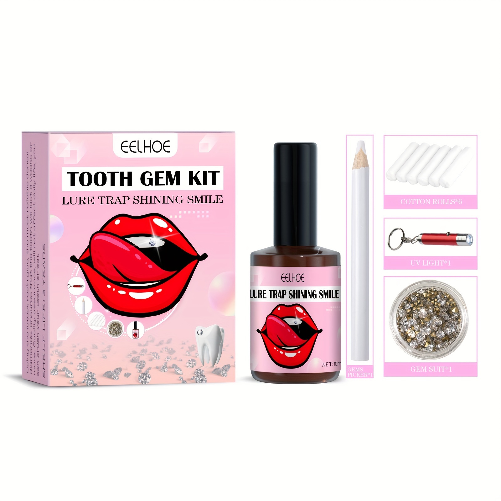 Tooth Gem Kit Super Shiny Tooth Jewelry Decoration For Diy - Temu