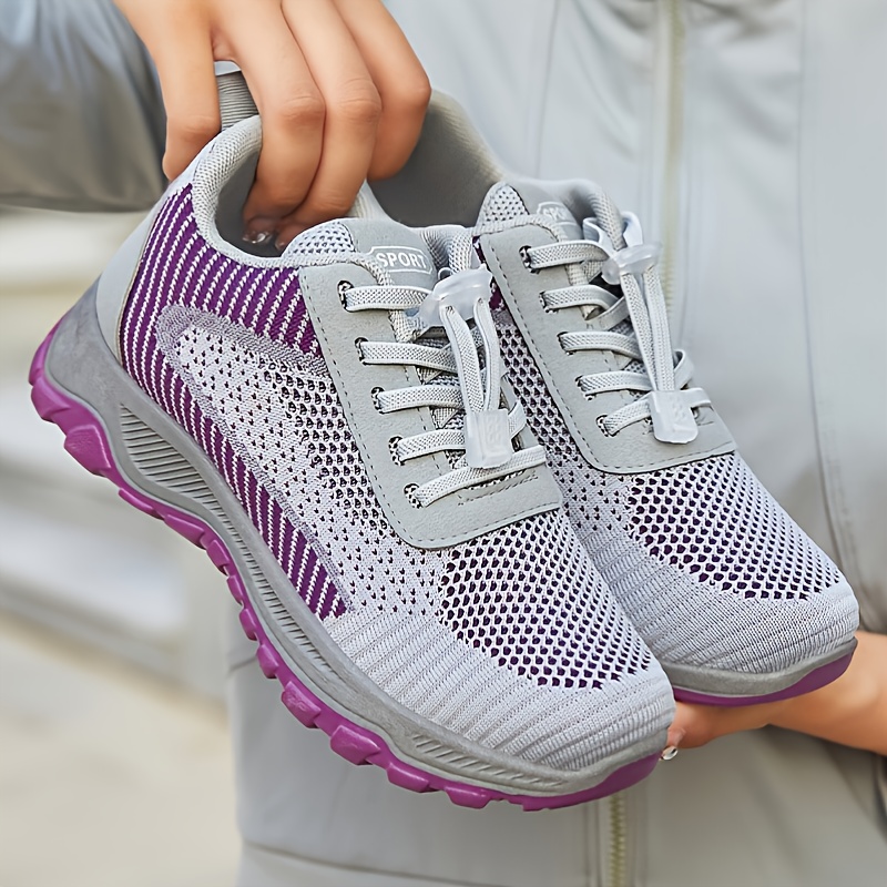 Women's Lightweight Breathable Running Shoes Lace Up Type