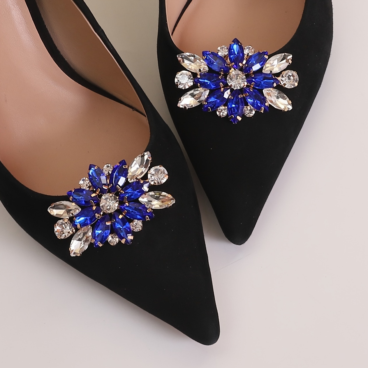 Crystal Butterfly Shape Design Shoe Clips Detachable Shoe - Temu