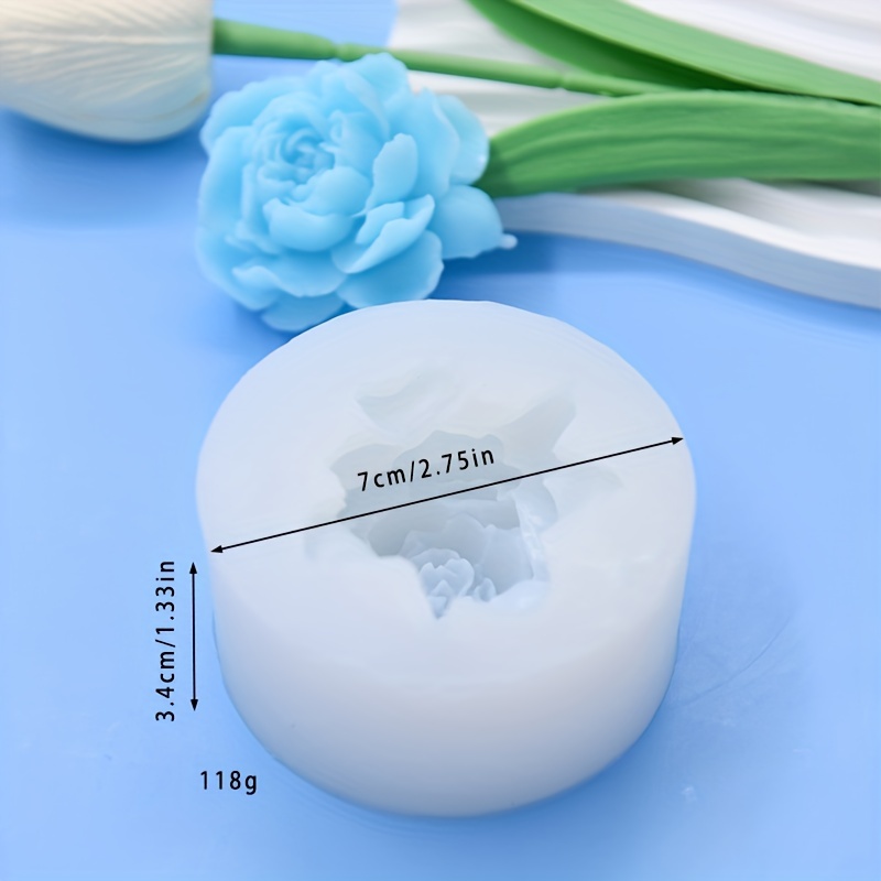 Rose Flower Silicone Mold 3d Fondant Mold For Diy Pudding - Temu