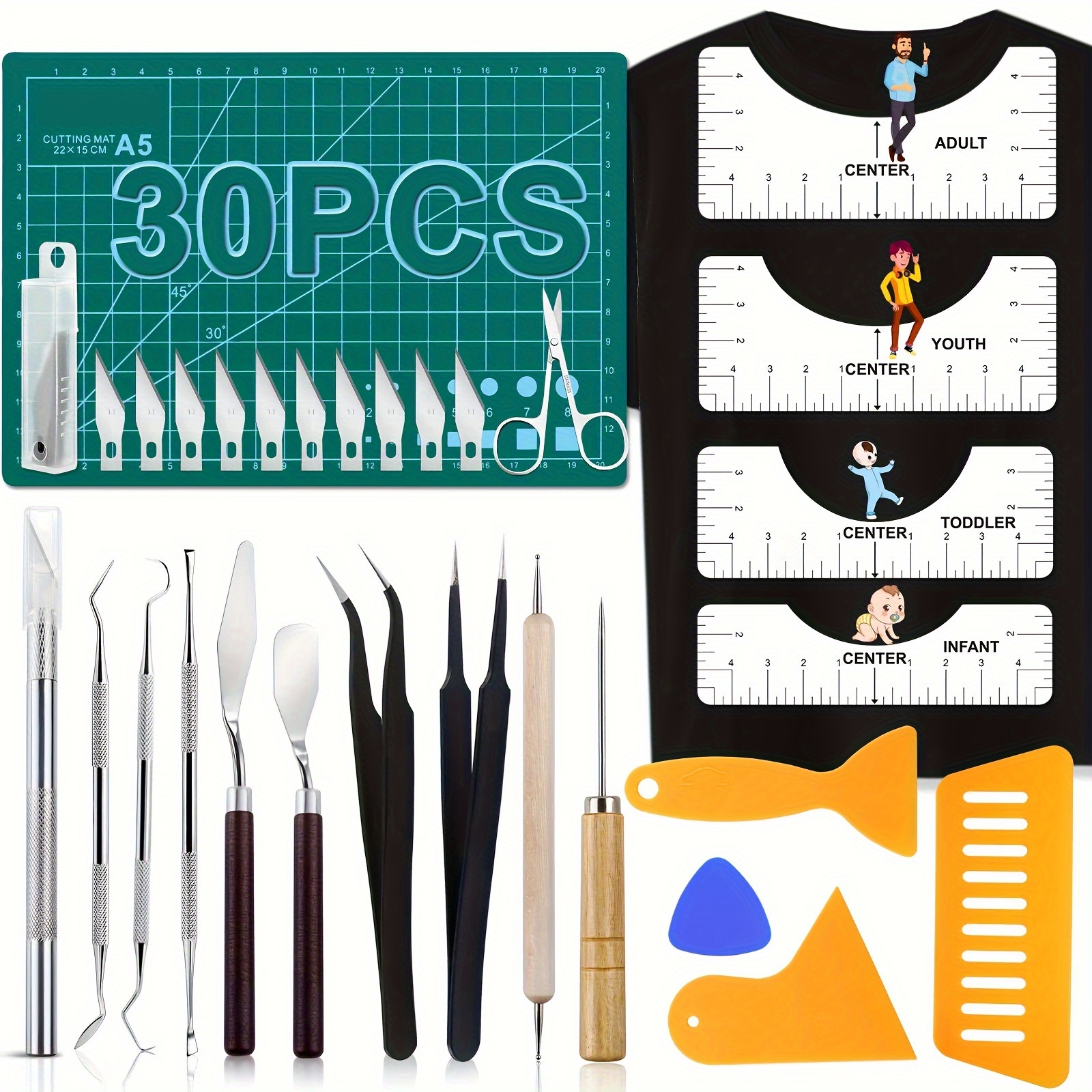 6pcs Art Carving Crafts Weeding Kits Vinyl Weeding Tools Set Precision  Craft Vinyl Tools Kit For Cricut/silhouette/siser/oracal - AliExpress