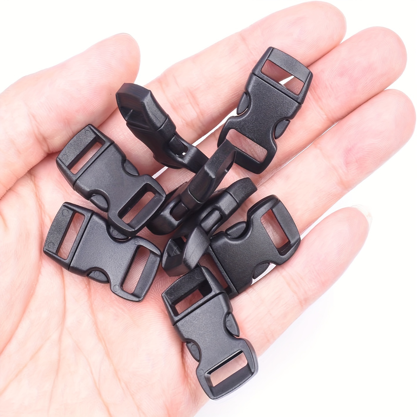 Curved Paracord Bracelet Clips Plastic Quick Release Buckles - Temu