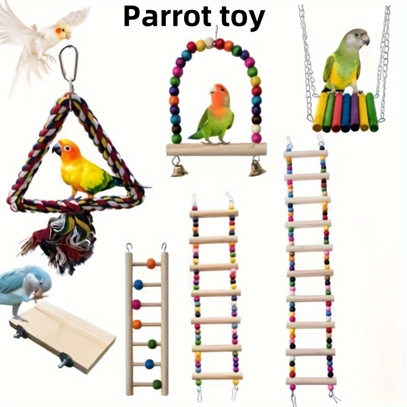 3er-Set Weiche Kletterseile Für Vögel – Bunt, Biegsam Für Papageien, Sittiche & Nymphensittiche