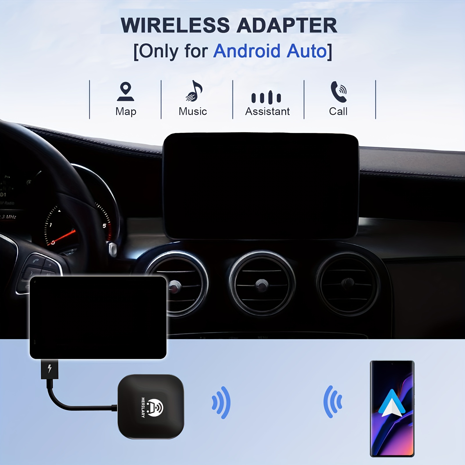 Adaptador inalámbrico Android Auto para Android Auto con cable Car