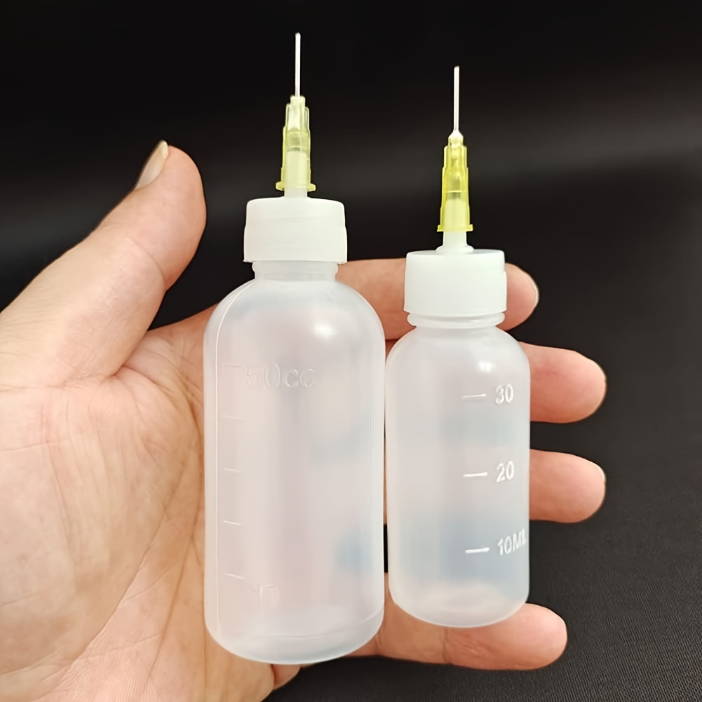 Empty Glue Bottle With Needle Precision Tip Applicator - Temu