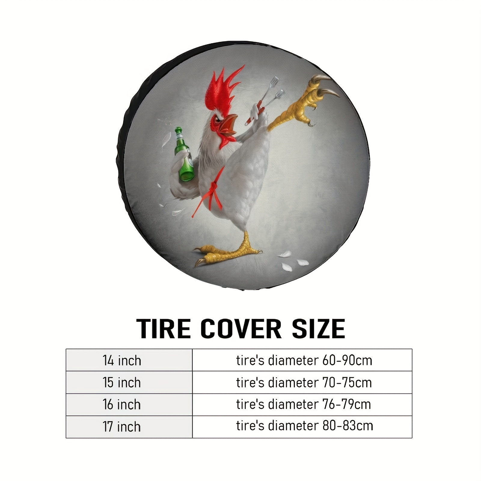 Funny Chicken Spare Tire Cover Wheel Protectors Weatherproof Universal For Trailer  Rv Suv Truck Camper Travel Trailers Temu Australia