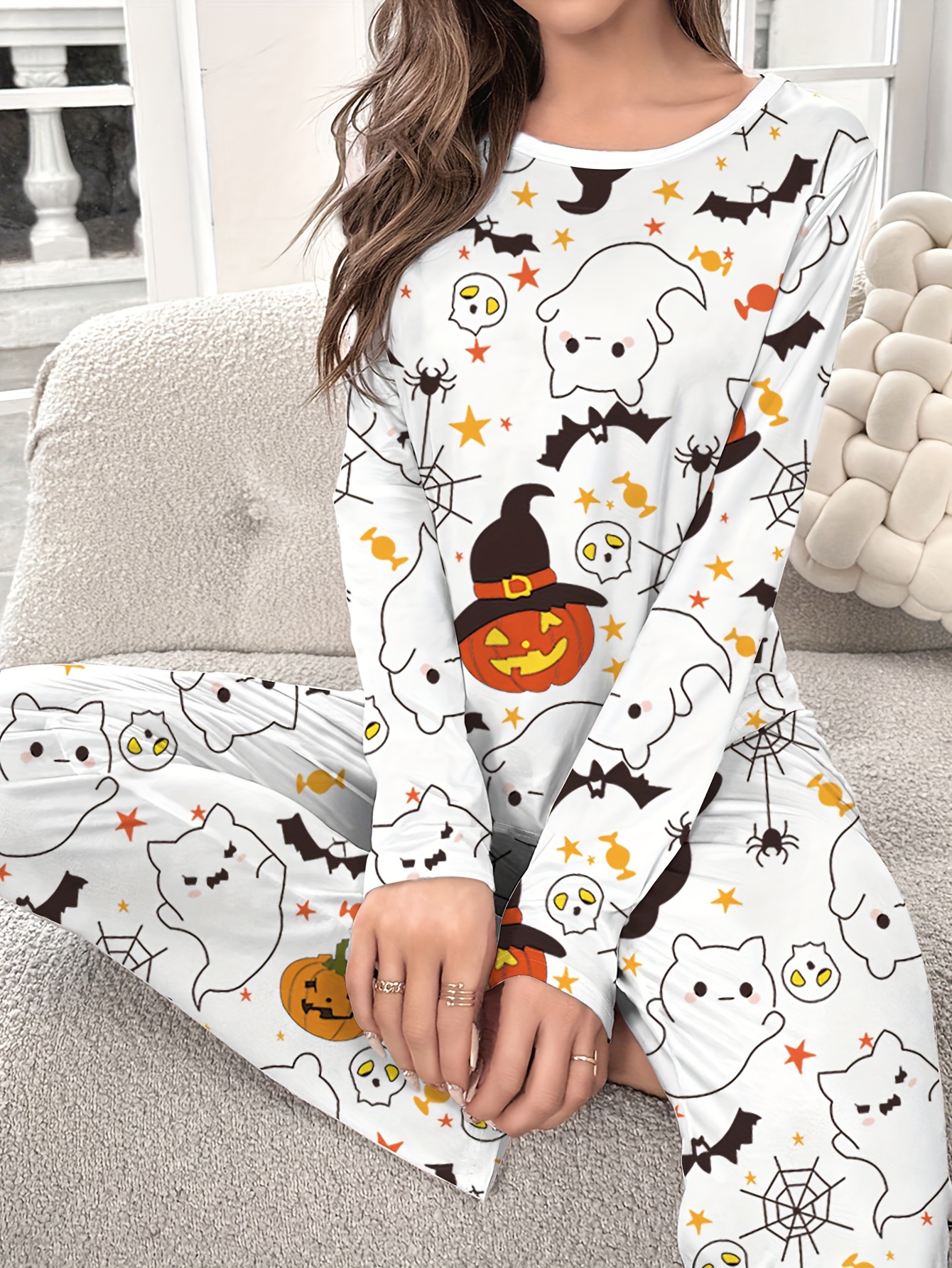 Womens Halloween Pajama Set