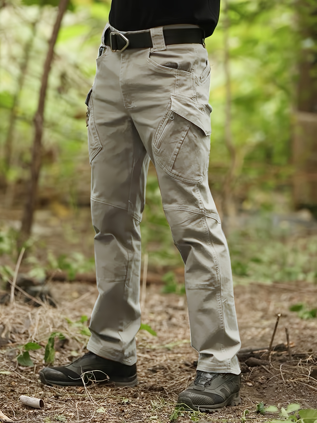 Men's Tactical Cargo Pants with Multiple Pockets for Casual Work and  Outdoor Activities