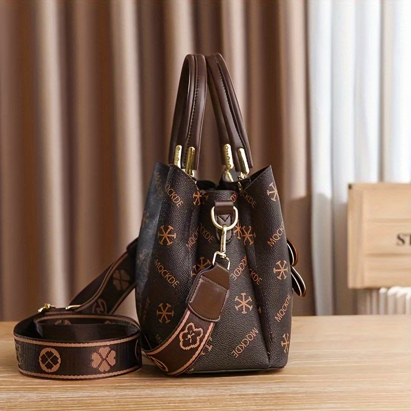 Retro Flower Print Handbag, Small Crossbody Bag For Women, Elegant Shoulder  Purse With Tassel Pendant - Temu