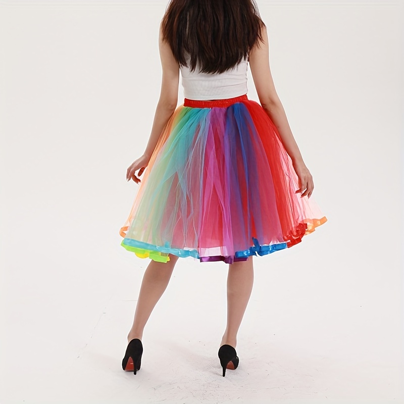 Regalo carino per bambina, festa, tutù arcobaleno, gonna da principessa,  vestito da ballo in tulle – i migliori prodotti nel negozio online Joom Geek