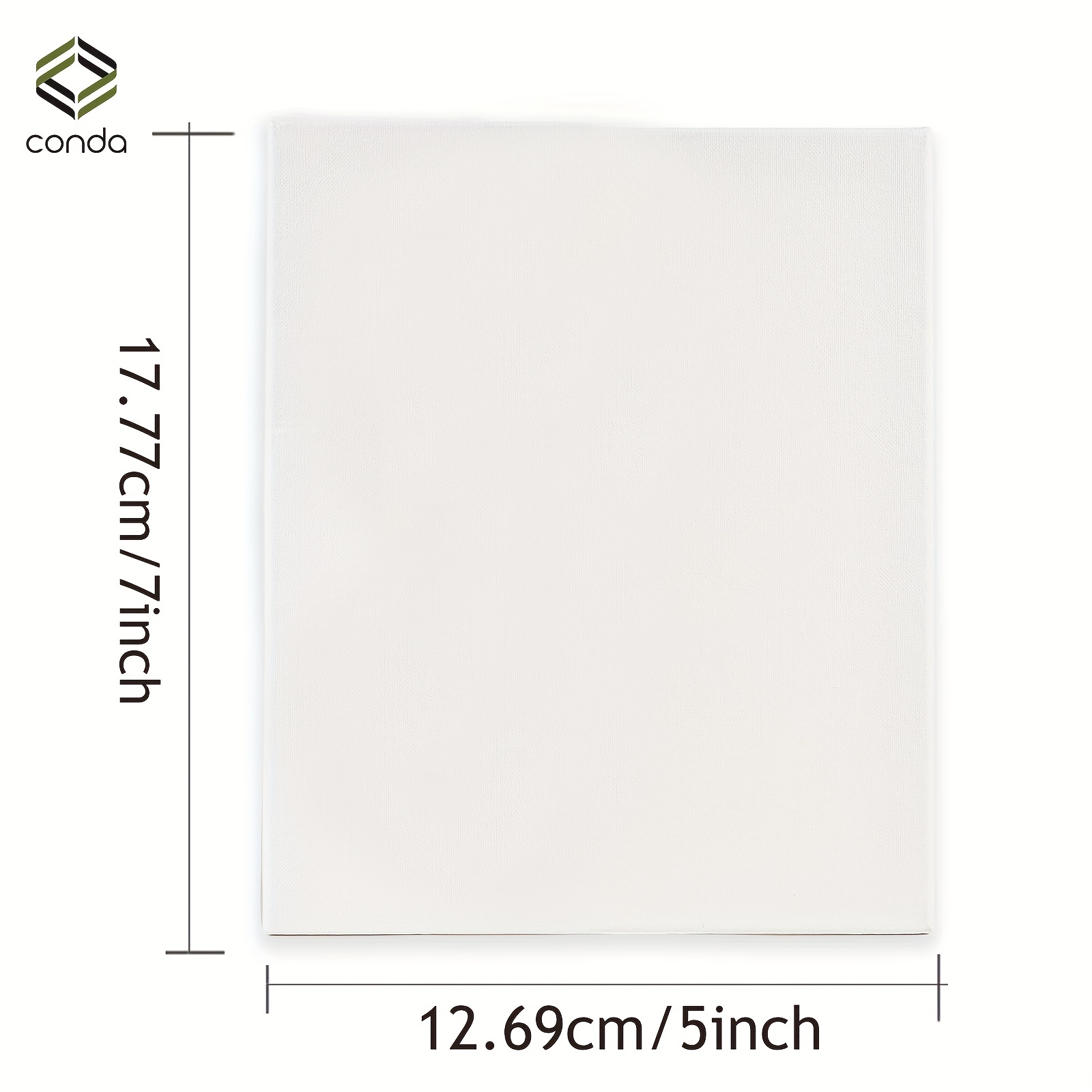 Conda Black Canvas Panels 100% Cotton Acid free Gesso primed - Temu