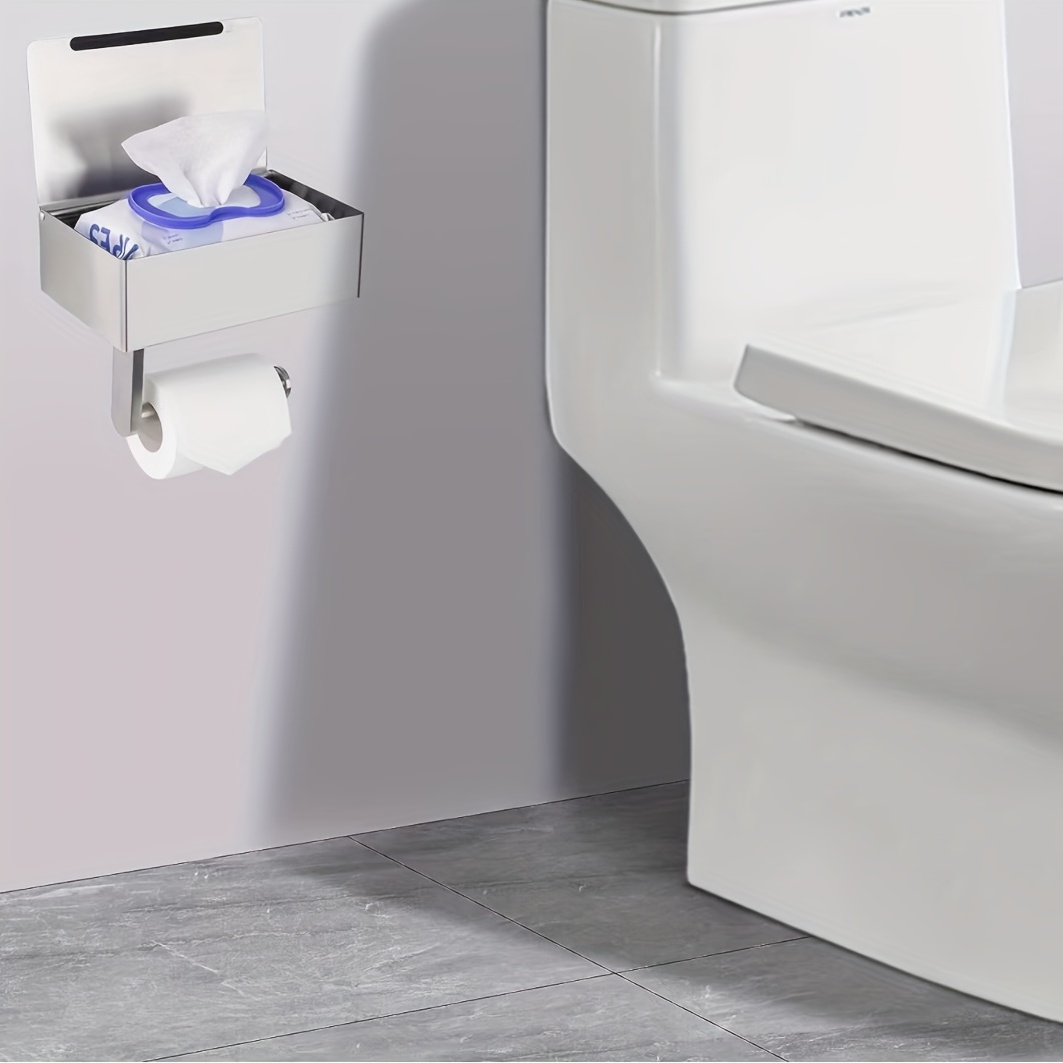 Acheter Porte-papier Wc rond avec poubelle porte-papier support étagère de  rangement porte-rouleau de papier toilette accessoires de salle de bain